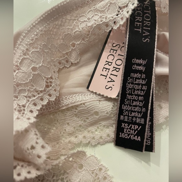 NEW WITH TAGS VICTORIA’S SECRET SIZE XS 3 PK CHEEKY SATIN LACE UP DETAIL PANTIES - Picture 9 of 12
